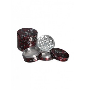 Black Leaf | Grinder in alluminio con teschi |...