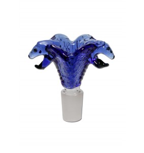 Braciere di vetro cobra blu